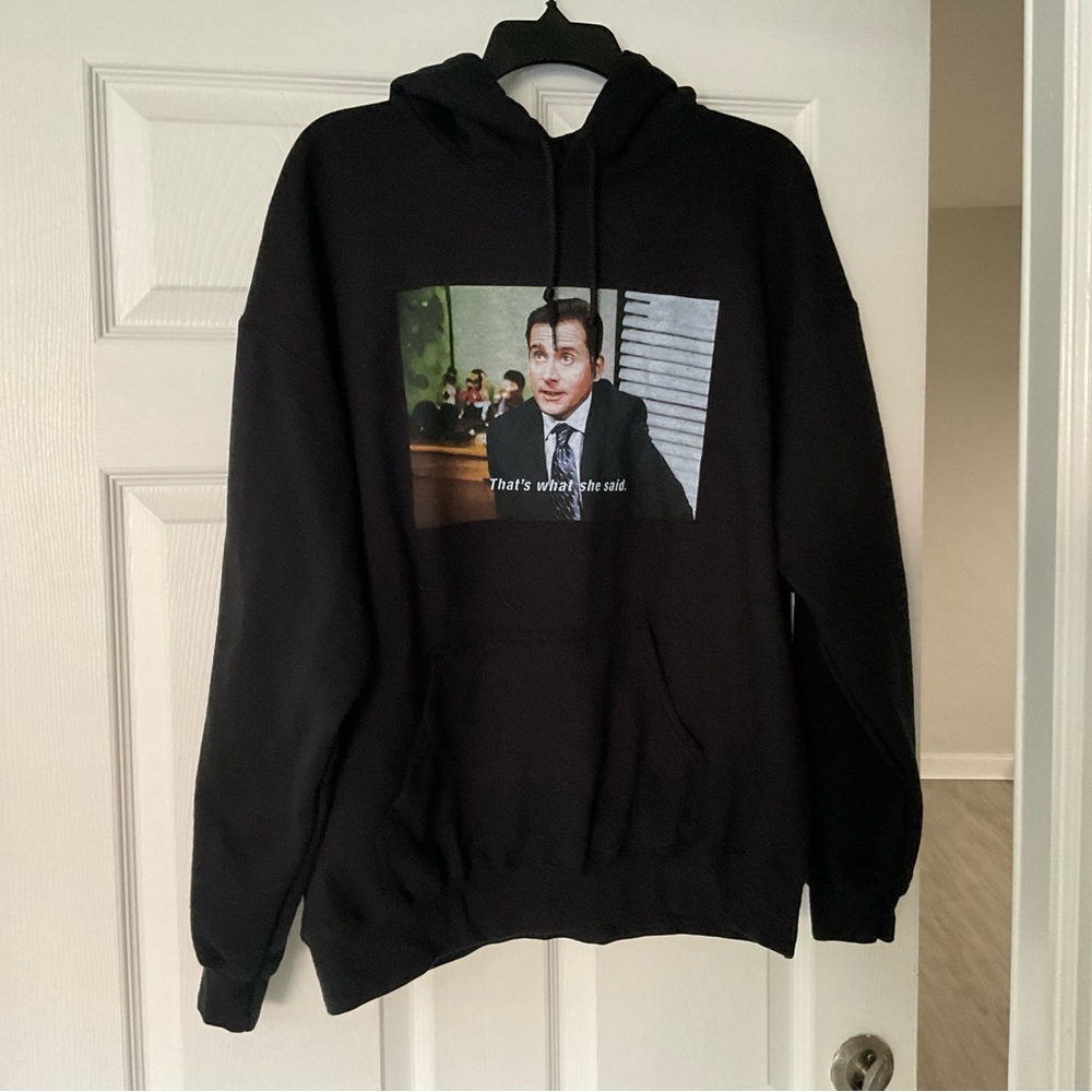 Black Graphic Hoodie